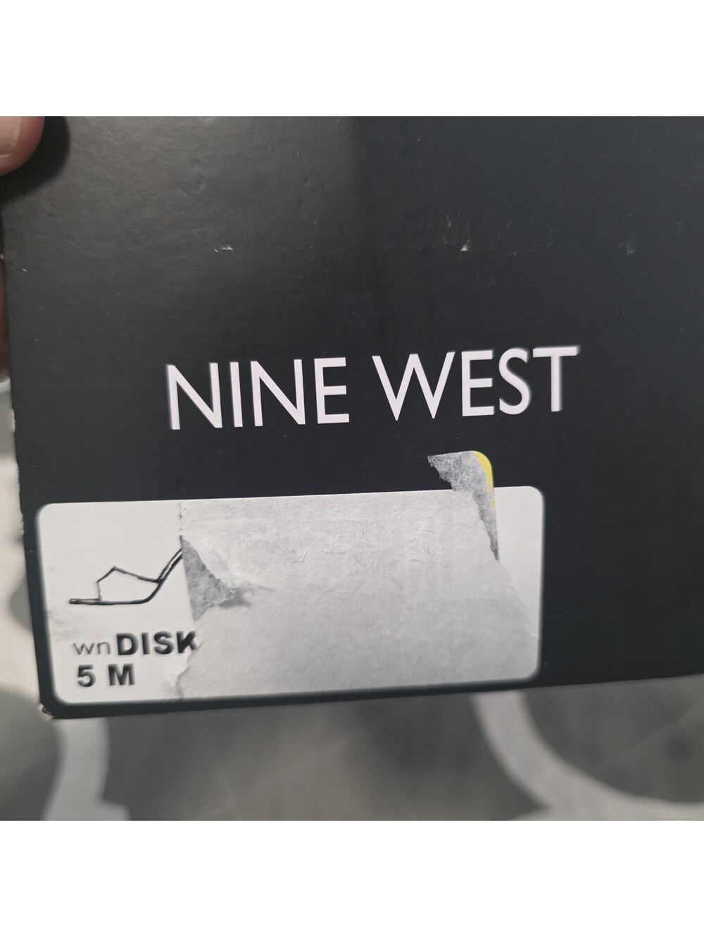 Nine West Disko Black Patent Dress Slide Sandals Mules Women's Sz 5 New - Picture 8 of 8